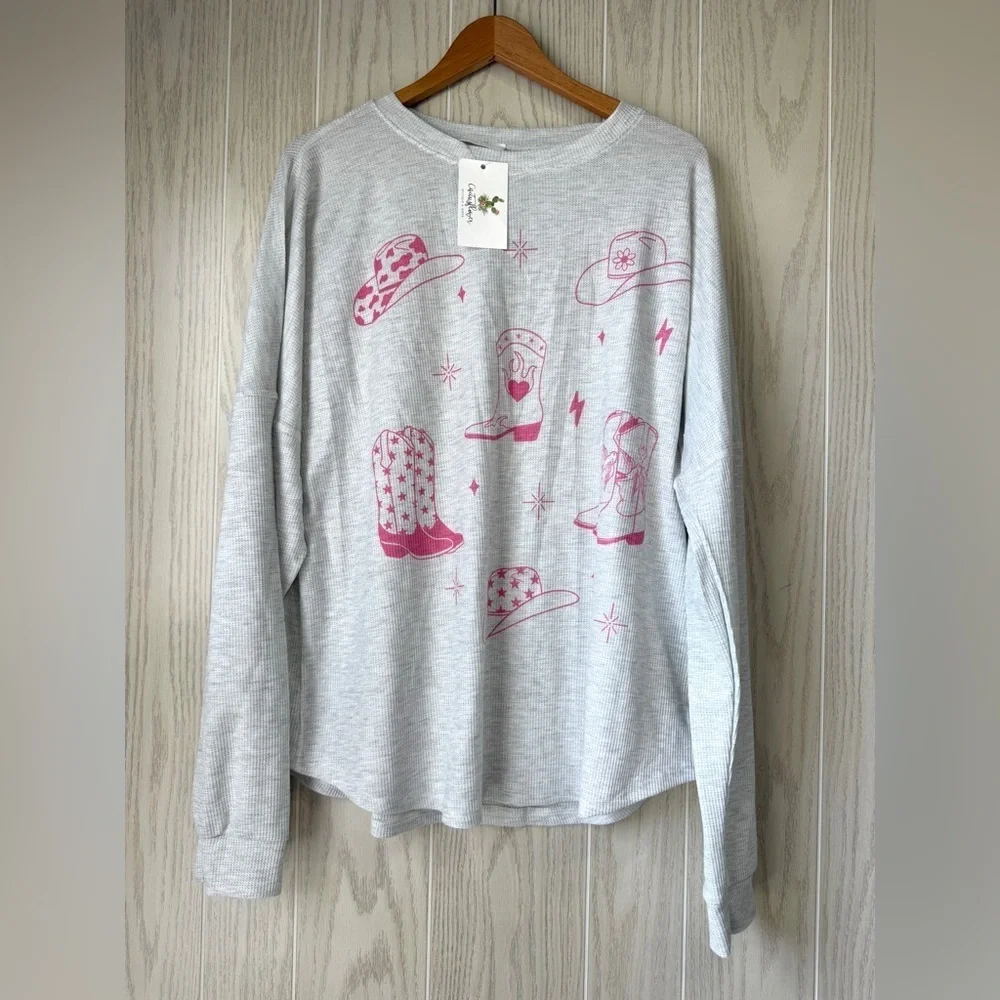 Phil Love Heather Grey Western Lounge Set Size L NWT - Picture 5 of 9